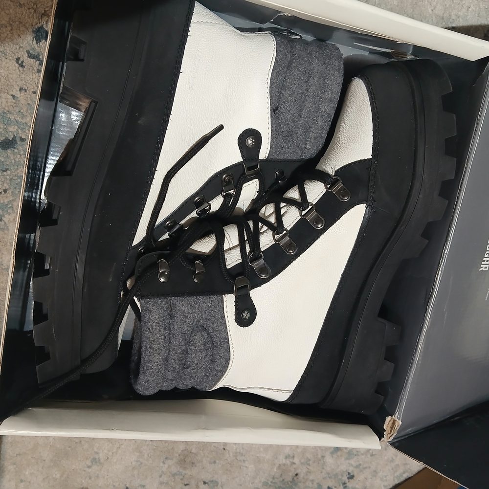 Bottes Cougar Pour Hommes  Noir & Blanc | Jamais Portés